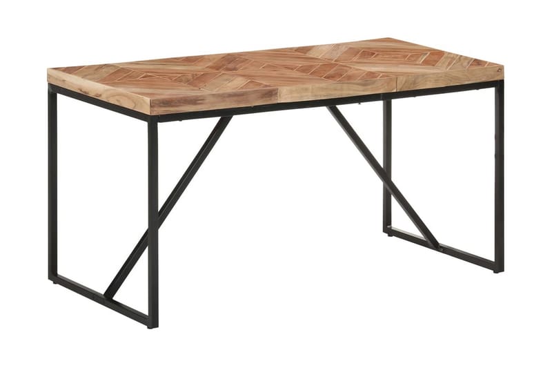 Matbord 140x70x76 cm massivt akaciaträ och mangoträ - Brun - Möbler - Bord & matgrupper - Matbord & köksbord