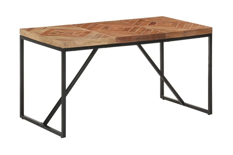 Matbord 140x70x76 cm massivt akaciaträ och mangoträ - Brun - Möbler - Bord & matgrupper - Matbord & köksbord