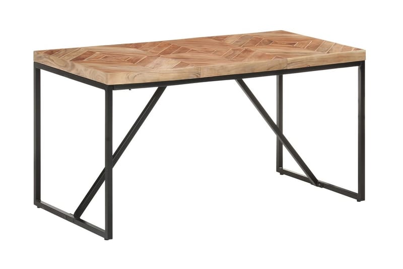 Matbord 140x70x76 cm massivt akaciaträ och mangoträ - Brun - Möbler - Bord & matgrupper - Matbord & köksbord