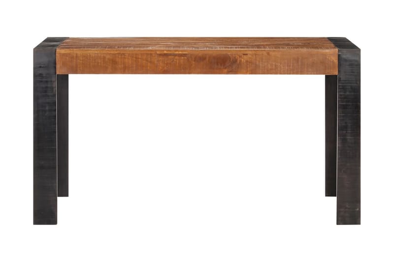 Matbord 140x70x76 cm massivt grovt mangoträ - Brun - Matbord & köksbord