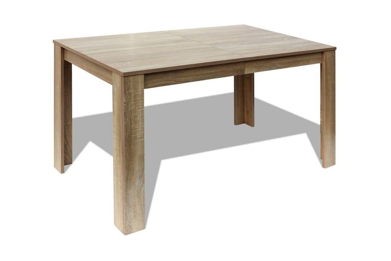 Matbord 140x80x75 cm ek - Brun - Möbler - Bord & matgrupper - Matbord & köksbord