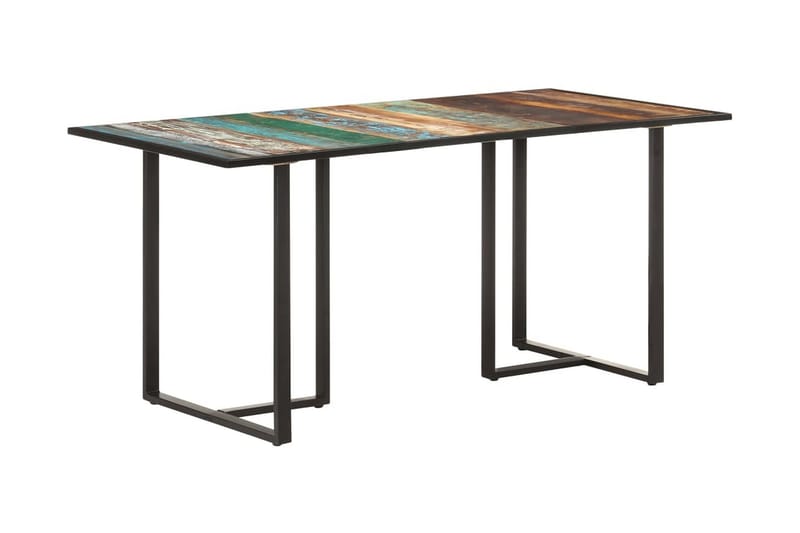 Matbord 160 cm massivt återvunnet trä - Brun - Möbler - Bord & matgrupper - Matbord & köksbord