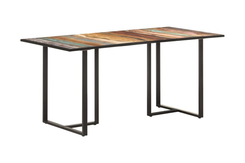 Matbord 160 cm massivt återvunnet trä - Brun - Möbler - Bord & matgrupper - Matbord & köksbord