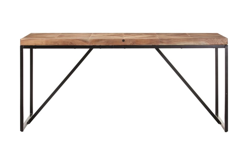Matbord 160x70x76 cm massivt akaciaträ och mangoträ - Brun - Matbord & köksbord
