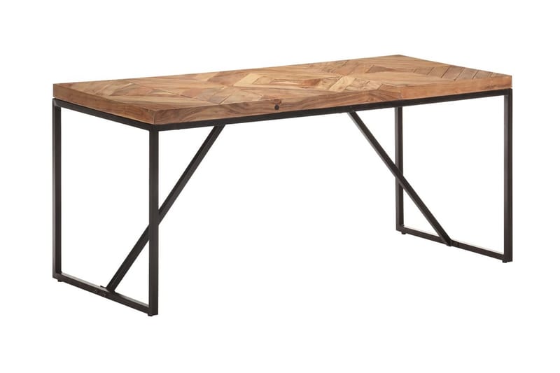 Matbord 160x70x76 cm massivt akaciaträ och mangoträ - Brun - Matbord & köksbord