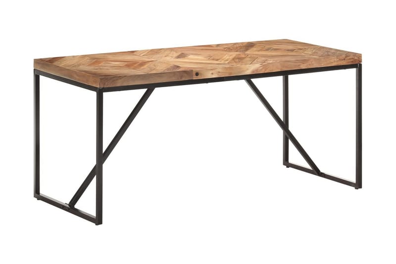 Matbord 160x70x76 cm massivt akaciaträ och mangoträ - Brun - Möbler - Bord & matgrupper - Matbord & köksbord