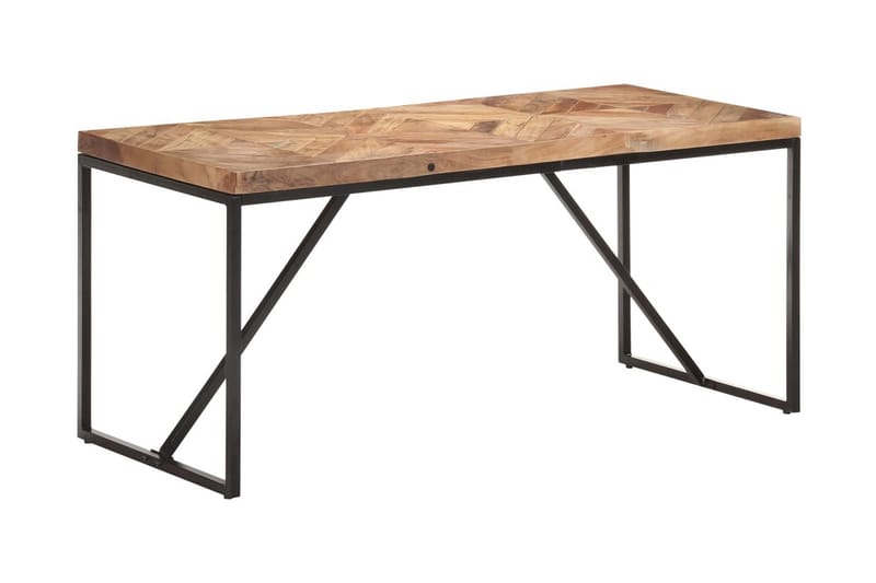 Matbord 160x70x76 cm massivt akaciaträ och mangoträ - Brun - Möbler - Bord & matgrupper - Matbord & köksbord