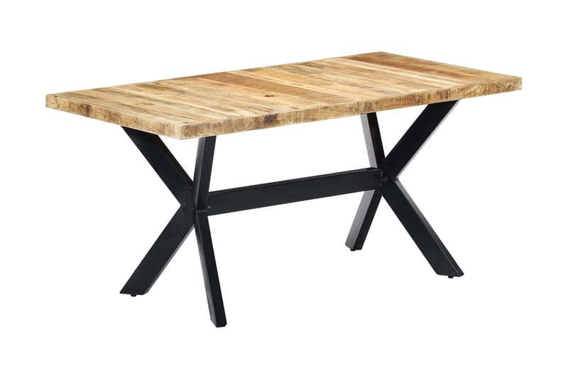 Matbord 160x80x75 cm massivt grovt mangoträ - Brun - Möbler - Bord & matgrupper - Matbord & köksbord
