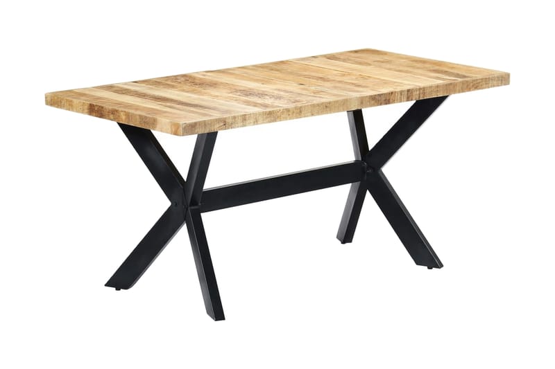 Matbord 160x80x75 cm massivt grovt mangoträ - Brun - Möbler - Bord & matgrupper - Matbord & köksbord