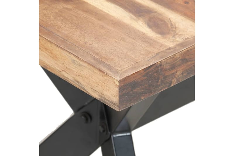 Matbord 160x80x75 cm massivt trä med sheshamfinish - Brun - Möbler - Bord & matgrupper - Matbord & köksbord