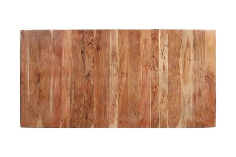 Matbord 160x80x76 cm massivt akaciaträ - Svart - Möbler - Bord & matgrupper - Matbord & köksbord