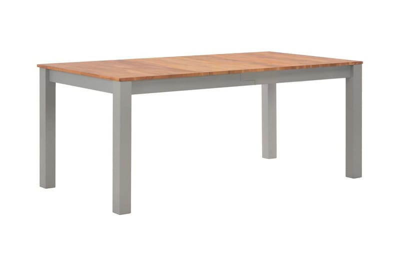 Matbord 180x90x74 cm massivt ekträ - Grå - Möbler - Bord & matgrupper - Matbord & köksbord