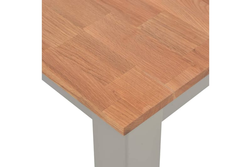Matbord 180x90x74 cm massivt ekträ - Grå - Möbler - Bord & matgrupper - Matbord & köksbord