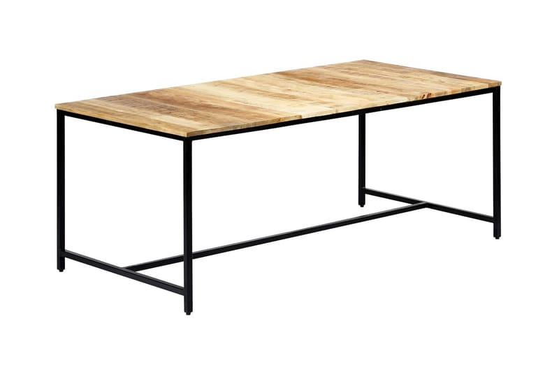 Matbord 180x90x75 cm massivt grovt mangoträ - Brun - Möbler - Bord & matgrupper - Matbord & köksbord