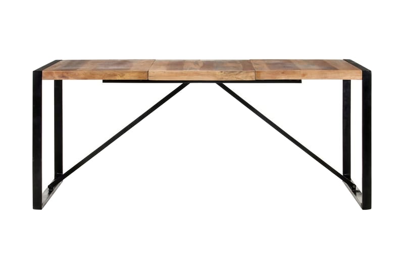 Matbord 180x90x75 cm massivt trä med sheshamfinish - Brun - Möbler - Bord & matgrupper - Matbord & köksbord