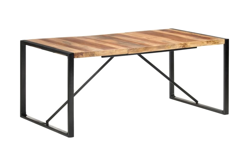 Matbord 180x90x75 cm massivt trä med sheshamfinish - Brun - Möbler - Bord & matgrupper - Matbord & köksbord