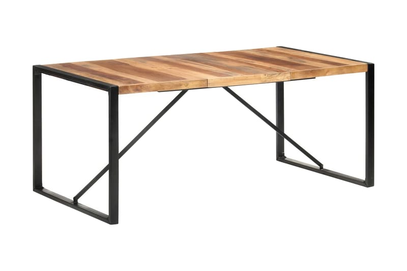 Matbord 180x90x75 cm massivt trä med sheshamfinish - Brun - Möbler - Bord & matgrupper - Matbord & köksbord