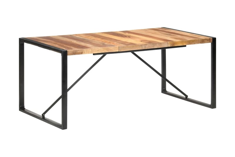 Matbord 180x90x75 cm massivt trä med sheshamfinish - Brun - Möbler - Bord & matgrupper - Matbord & köksbord