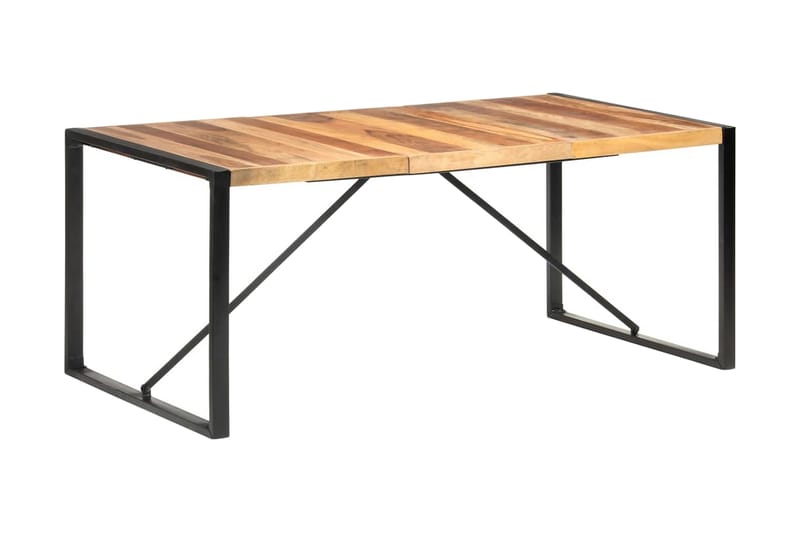 Matbord 180x90x75 cm massivt trä med sheshamfinish - Brun - Möbler - Bord & matgrupper - Matbord & köksbord
