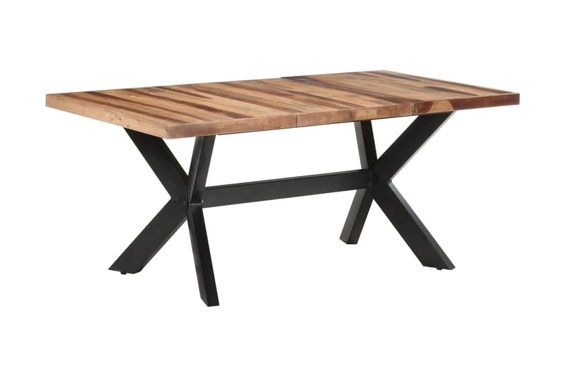 Matbord 180x90x75 cm massivt trä med sheshamfinish - Brun - Möbler - Bord & matgrupper - Matbord & köksbord