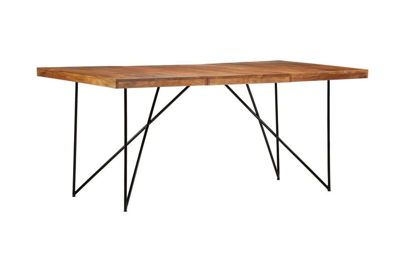 Matbord 180x90x76 cm massivt akaciaträ - Brun - Möbler - Bord & matgrupper - Matbord & köksbord