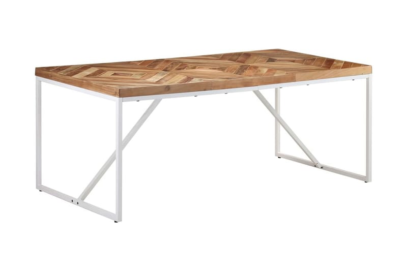 Matbord 180x90x76 cm massivt akaciaträ och mangoträ - Brun - Matbord & köksbord