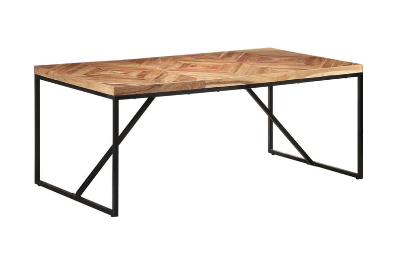 Matbord 180x90x76 cm massivt akaciaträ och mangoträ - Brun - Möbler - Bord & matgrupper - Matbord & köksbord