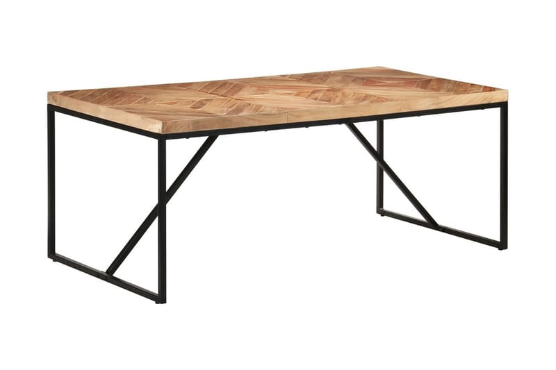 Matbord 180x90x76 cm massivt akaciaträ och mangoträ - Brun - Möbler - Bord & matgrupper - Matbord & köksbord