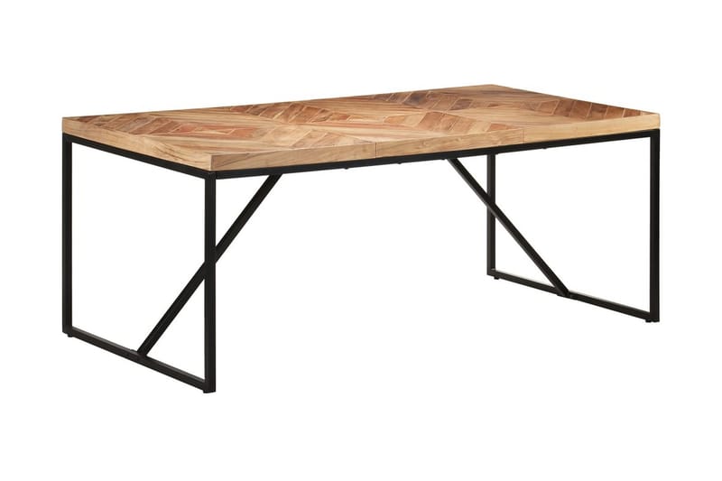 Matbord 180x90x76 cm massivt akaciaträ och mangoträ - Brun - Möbler - Bord & matgrupper - Matbord & köksbord