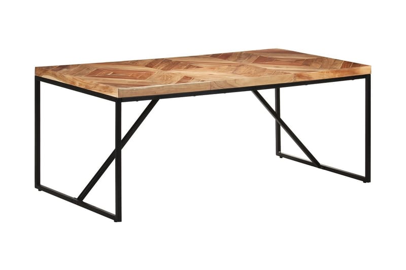 Matbord 180x90x76 cm massivt akaciaträ och mangoträ - Brun - Möbler - Bord & matgrupper - Matbord & köksbord