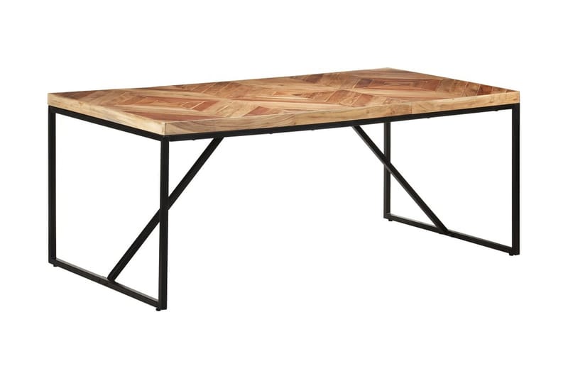 Matbord 180x90x76 cm massivt akaciaträ och mangoträ - Brun - Möbler - Bord & matgrupper - Matbord & köksbord