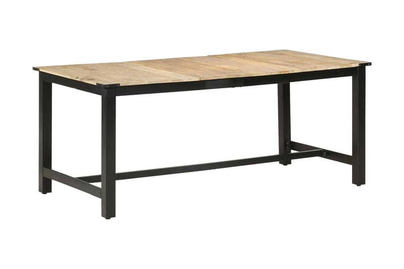 Matbord 180x90x76 cm massivt grovt mangoträ - Brun - Möbler - Bord & matgrupper - Matbord & köksbord
