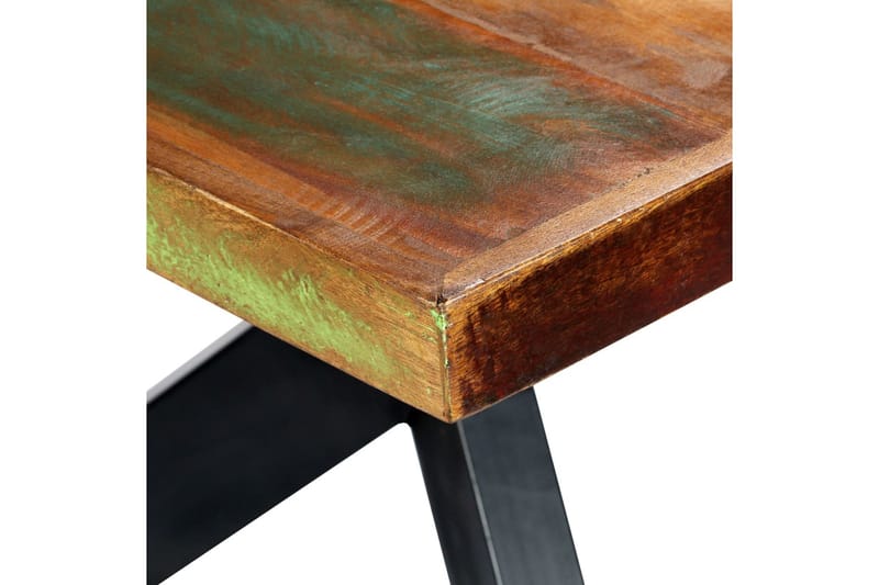 Matbord 200x100x75 cm massivt återvunnet trä - Flerfärgad - Matbord & köksbord