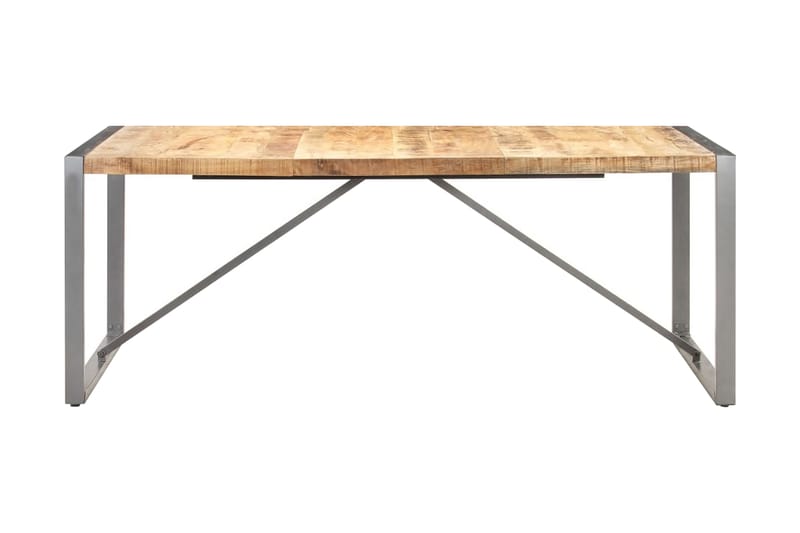 Matbord 200x100x75 cm massivt grovt mangoträ - Brun - Möbler - Bord & matgrupper - Matbord & köksbord
