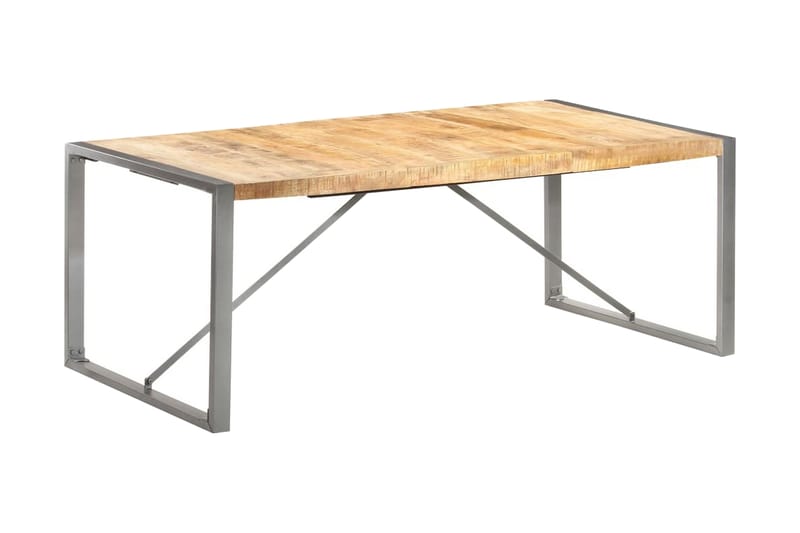 Matbord 200x100x75 cm massivt grovt mangoträ - Brun - Möbler - Bord & matgrupper - Matbord & köksbord