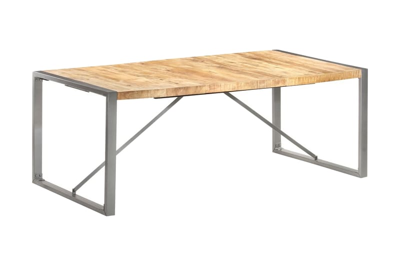 Matbord 200x100x75 cm massivt grovt mangoträ - Brun - Möbler - Bord & matgrupper - Matbord & köksbord
