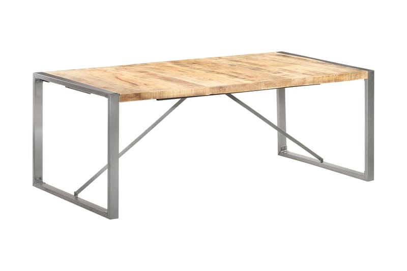 Matbord 200x100x75 cm massivt grovt mangoträ - Brun - Möbler - Bord & matgrupper - Matbord & köksbord