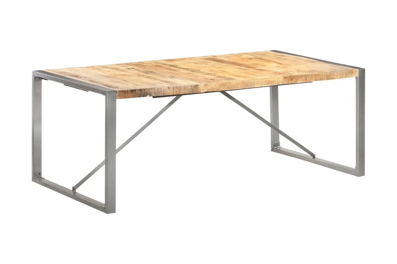 Matbord 200x100x75 cm massivt grovt mangoträ - Brun - Möbler - Bord & matgrupper - Matbord & köksbord