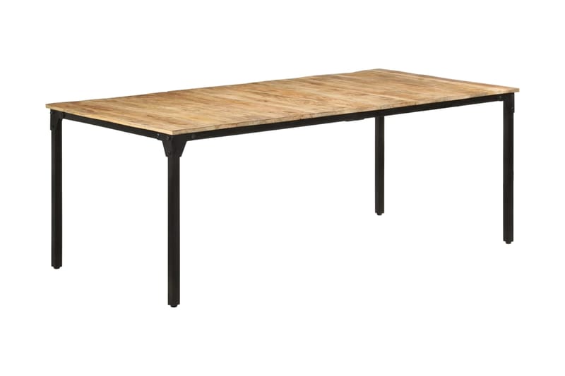 Matbord 200x100x76 cm grovt mangoträ - Brun - Möbler - Bord & matgrupper - Matbord & köksbord