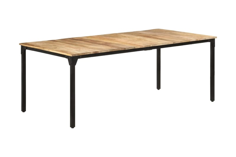Matbord 200x100x76 cm grovt mangoträ - Brun - Matbord & köksbord