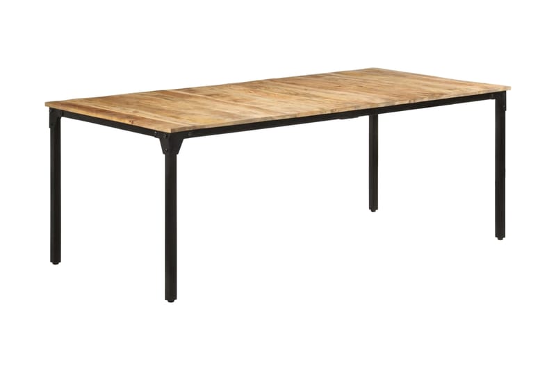 Matbord 200x100x76 cm grovt mangoträ - Brun - Möbler - Bord & matgrupper - Matbord & köksbord