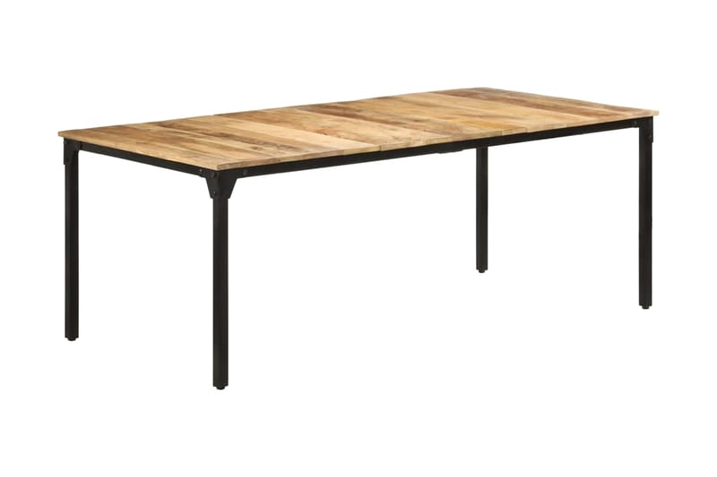Matbord 200x100x76 cm grovt mangoträ - Brun - Möbler - Bord & matgrupper - Matbord & köksbord