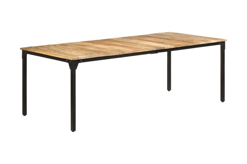 Matbord 220x100x76 cm grovt mangoträ - Brun - Möbler - Bord & matgrupper - Matbord & köksbord