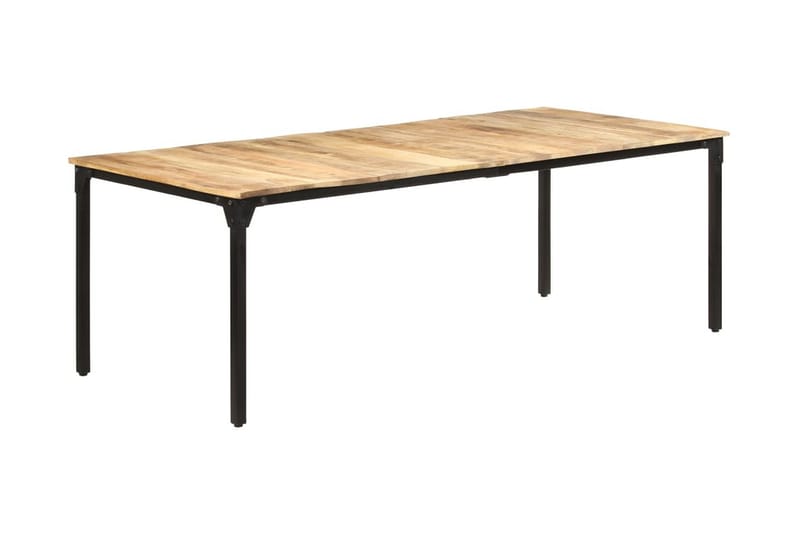 Matbord 220x100x76 cm grovt mangoträ - Brun - Möbler - Bord & matgrupper - Matbord & köksbord
