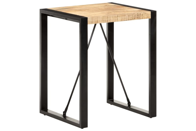 Matbord 60x60x75 cm massivt grovt mangoträ - Svart - Möbler - Bord & matgrupper - Matbord & köksbord