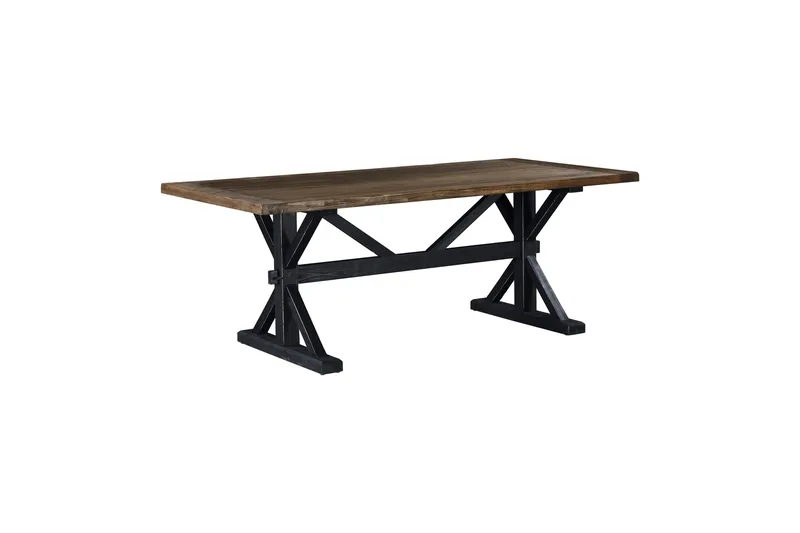Matbord Bloomington Lyon Premium Förlängningsbart 200 cm Natur, Black, undefined