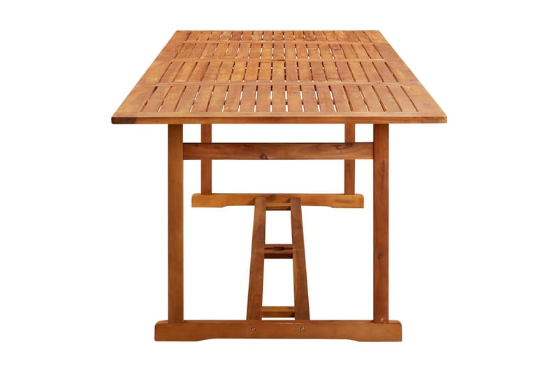 Matbord för trädgården 220x90x75 cm massiv akacia - Brun - Matbord & köksbord