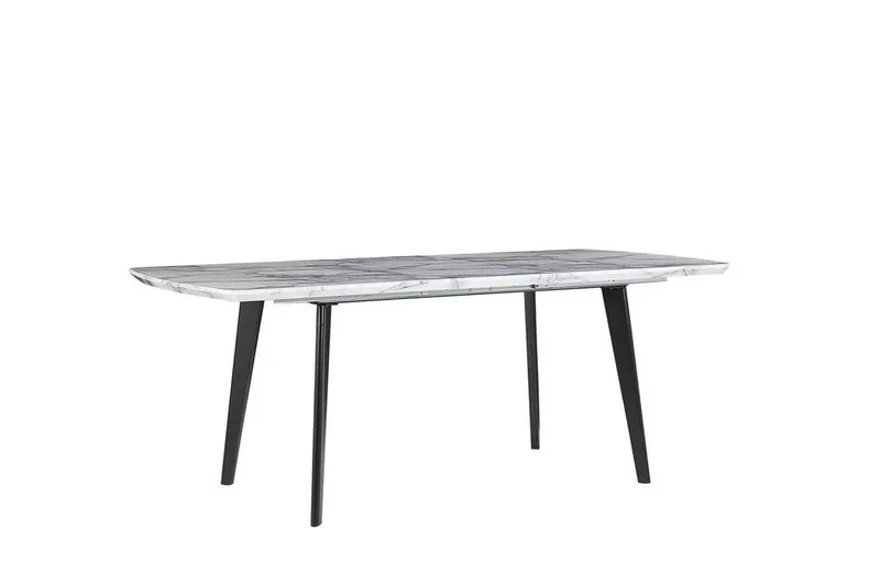 Matbord hopfällbart 160/200 x 90 cm MOSBY - Vit - Möbler - Bord & matgrupper - Matbord & köksbord