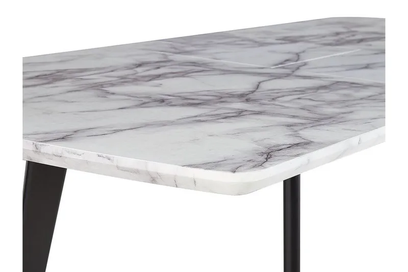 Matbord hopfällbart 160/200 x 90 cm MOSBY - Vit - Möbler - Bord & matgrupper - Matbord & köksbord