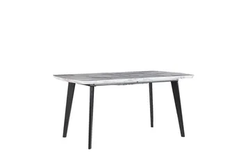 Matbord hopfällbart 160/200 x 90 cm MOSBY - Vit - Möbler - Bord & matgrupper - Matbord & köksbord